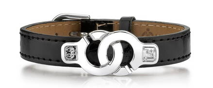 Cuffs of Love kožený náramok (XBC-02-W-Black)