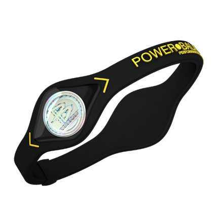 Power Balance - farba ČIERNA/žltá - S (17,5 cm)